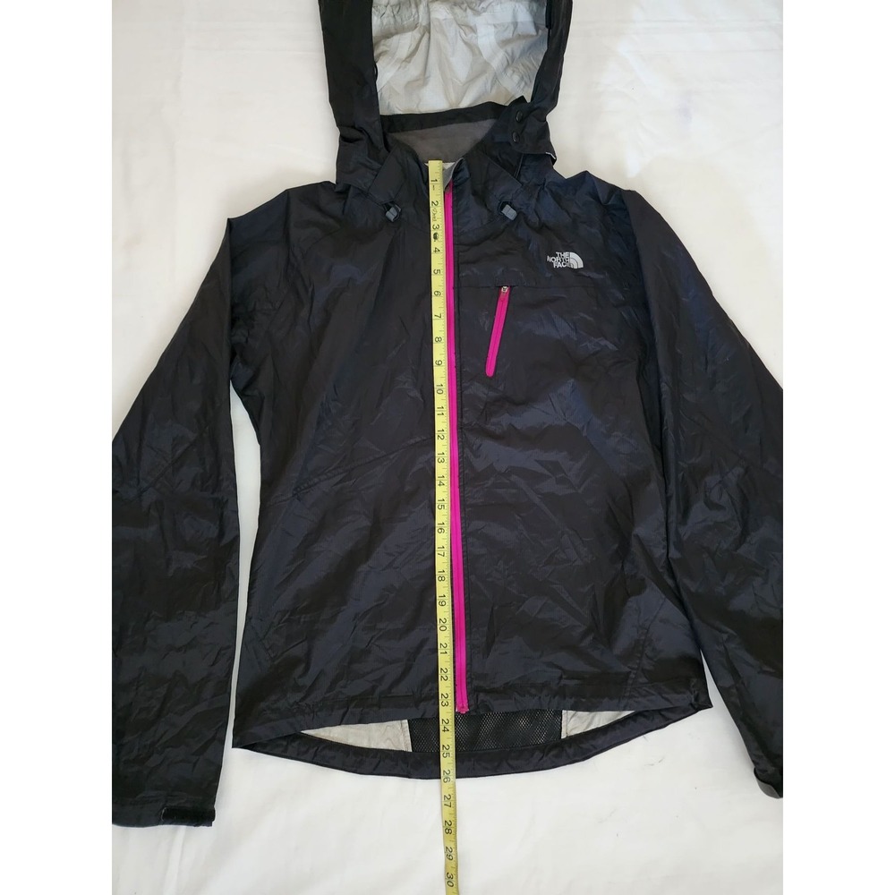 The North Face Women's Hooded Windbreaker Jacket Black/Pink Size S/P - Picture 12 of 12